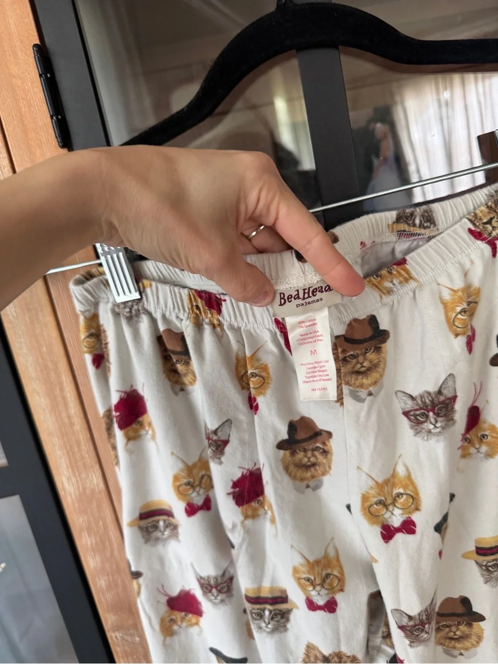 Bedhead pajamas cats funny print pants lions sunglasses hats novelty bowtie